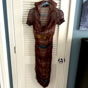 Byron Lars Copper Cocktail Dress